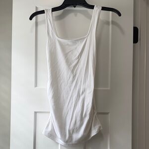 Old Navy White Square Neck Tank Top - maternity size small